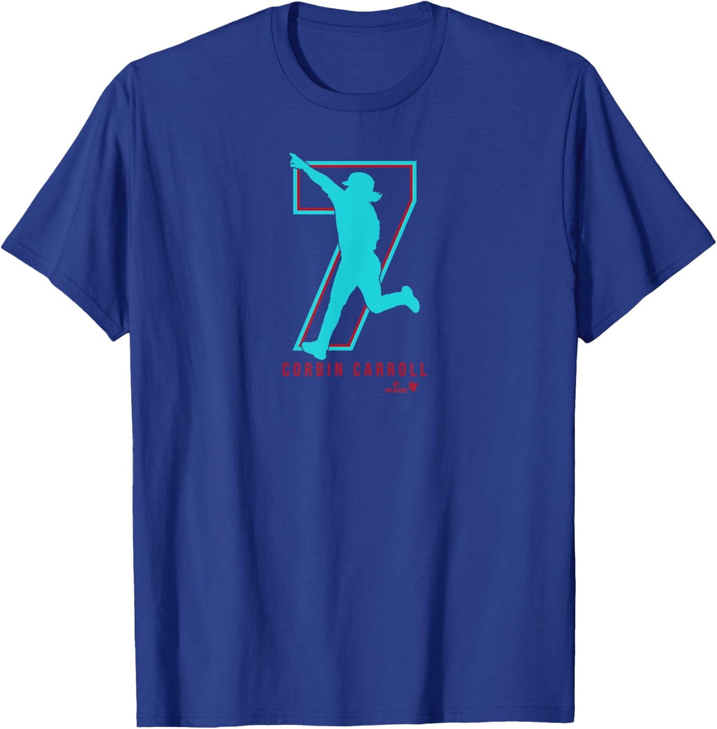 Corbin Carroll 7 - Arizona Baseball T-Shirt - T-Shirt | Royal