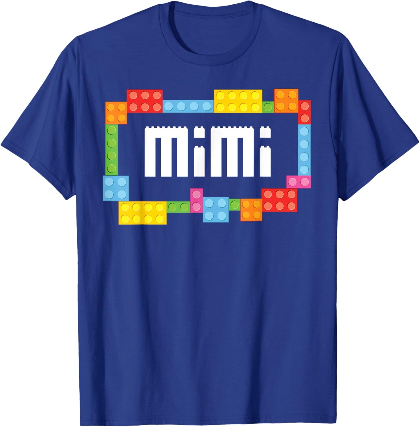 Master builder Mimi Bricks Blocks Building Family Set T-Shirt - T-Shirt | Royal