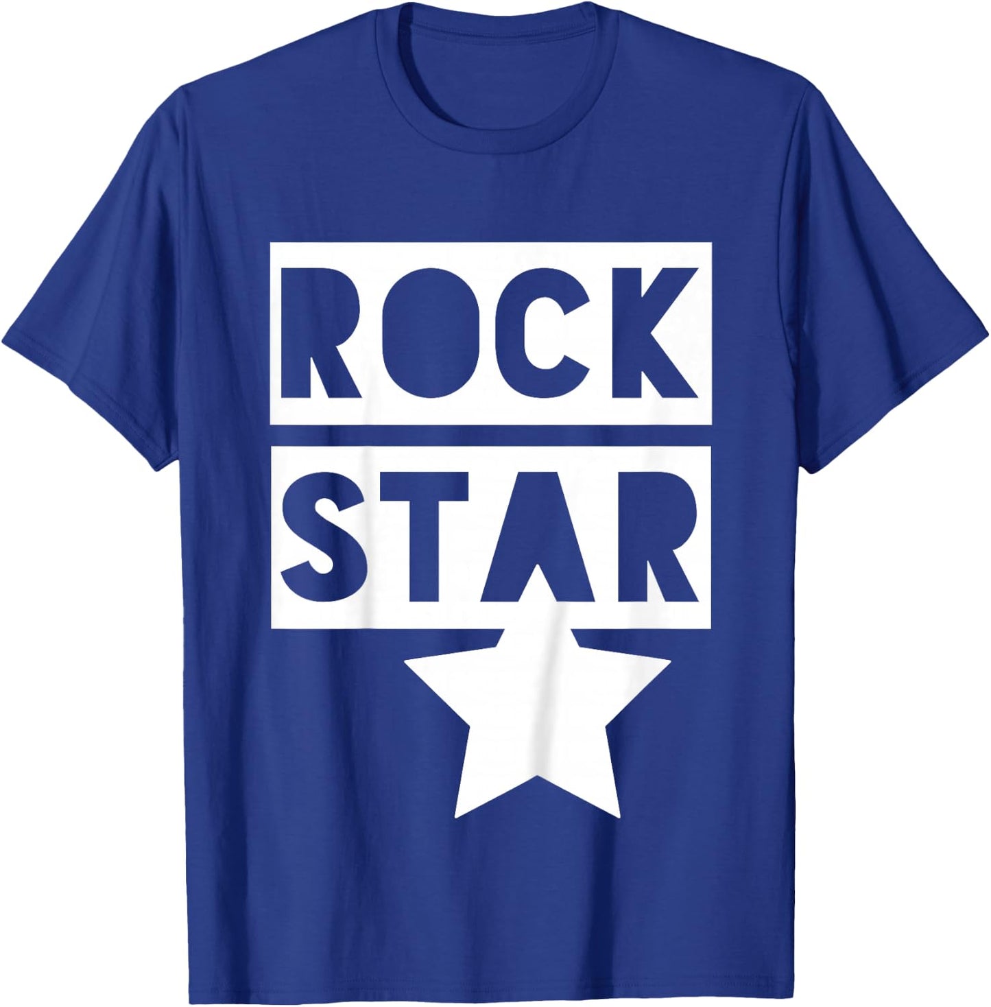 Rock Star. Monochrome Kids For Rock 'n' Roll Boys & Girls T-Shirt - T-Shirt | Royal
