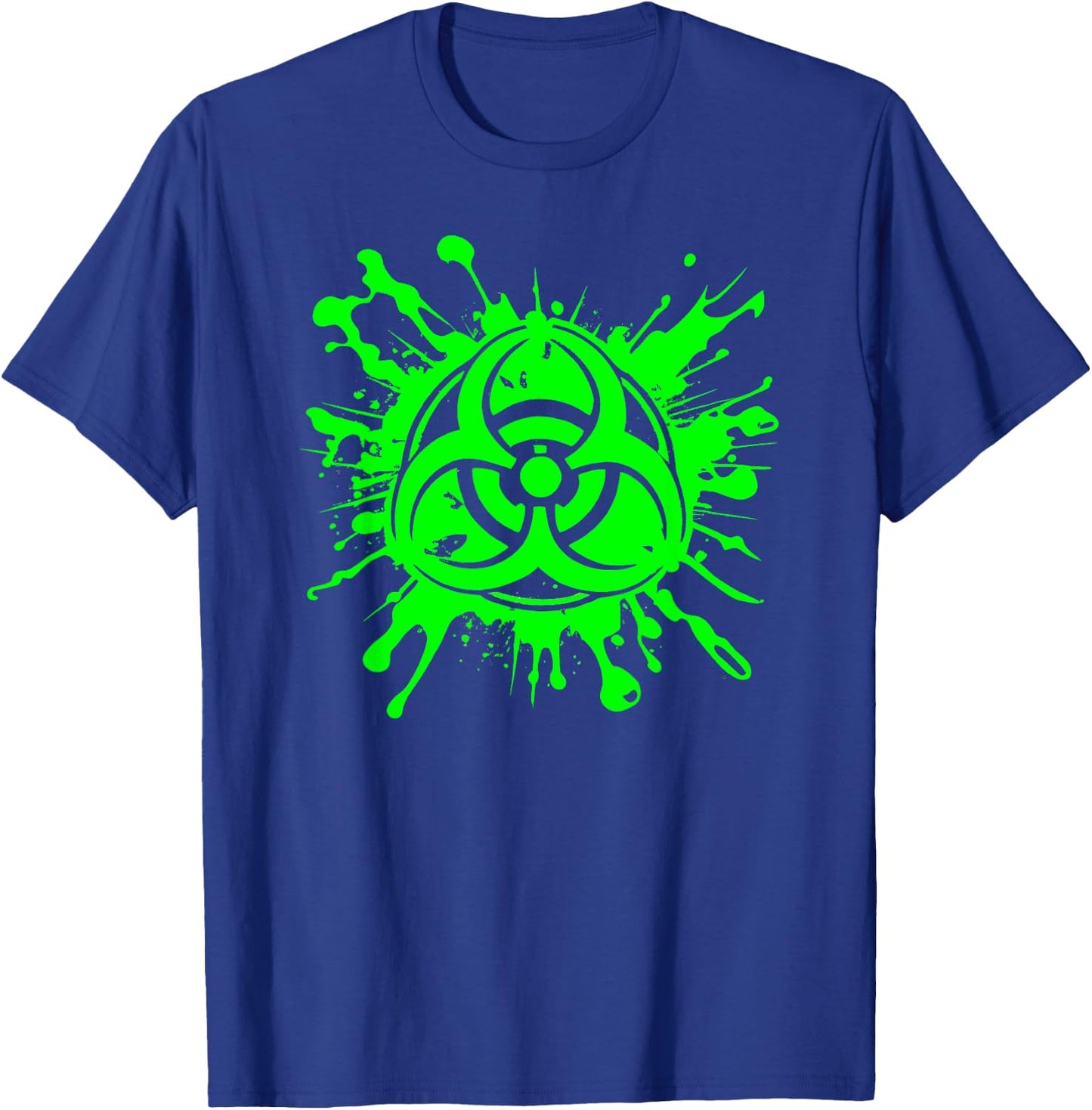 Green Radioactive Symbol Biohazard Symbol Radiation Nuclear T-Shirt - T-Shirt | Royal