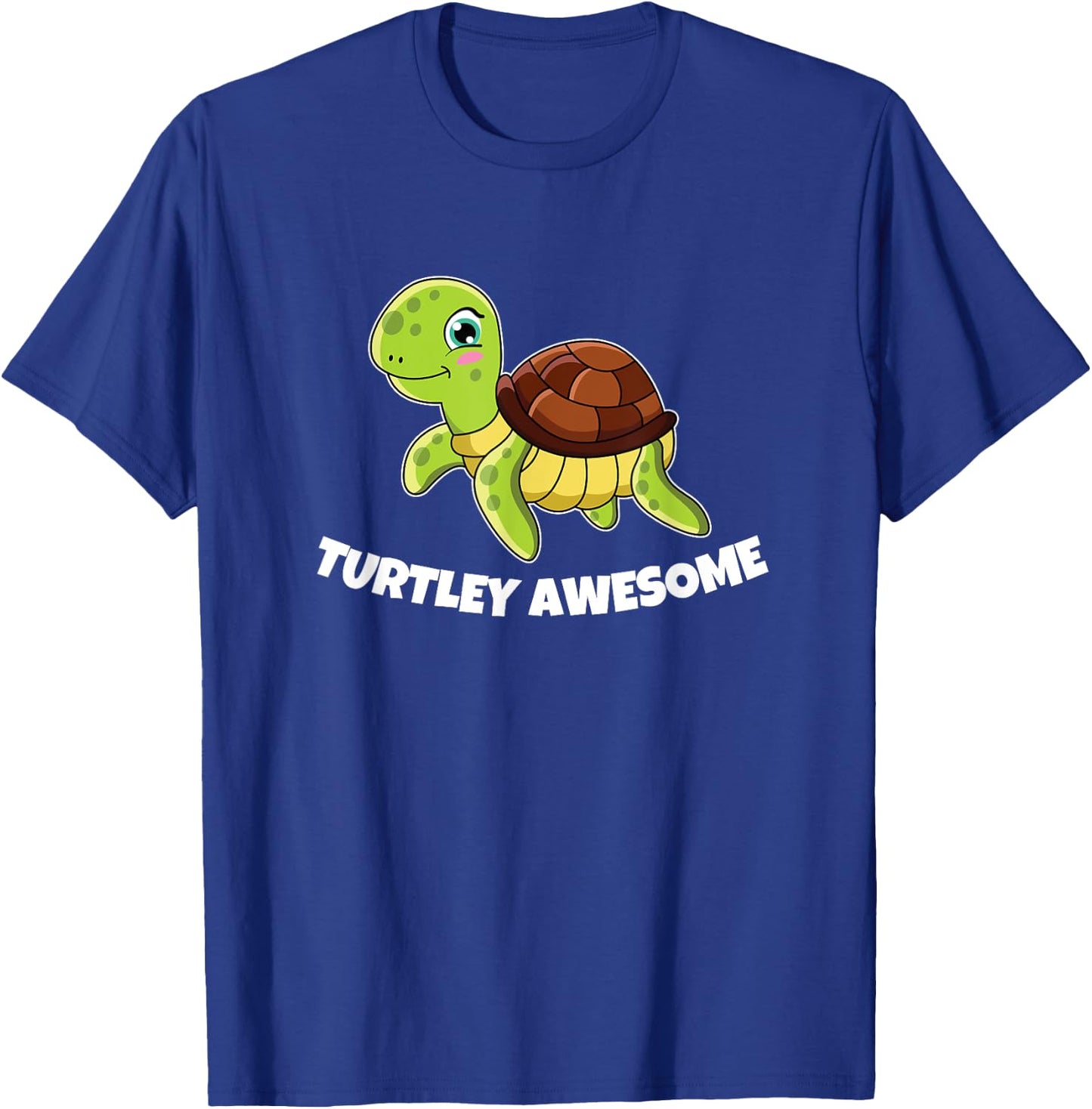 Turtley Awesome Totally Awesome Funny Tortoise Sea Turtle T-Shirt - T-Shirt | Royal