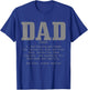 Christian Dad Religious Faith Bible Verse Father's Day T-Shirt - T-Shirt | Royal