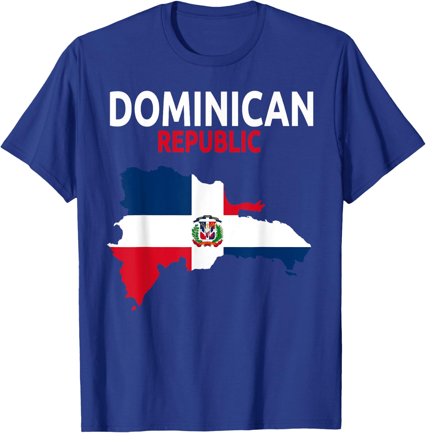 Dominican Republic Flag Idea & Dominican Flag Outfit T-Shirt - T-Shirt | Royal