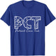 PCT Patient Care Tech Floral Style For Nurse Nurse Week T-Shirt - T-Shirt | Royal