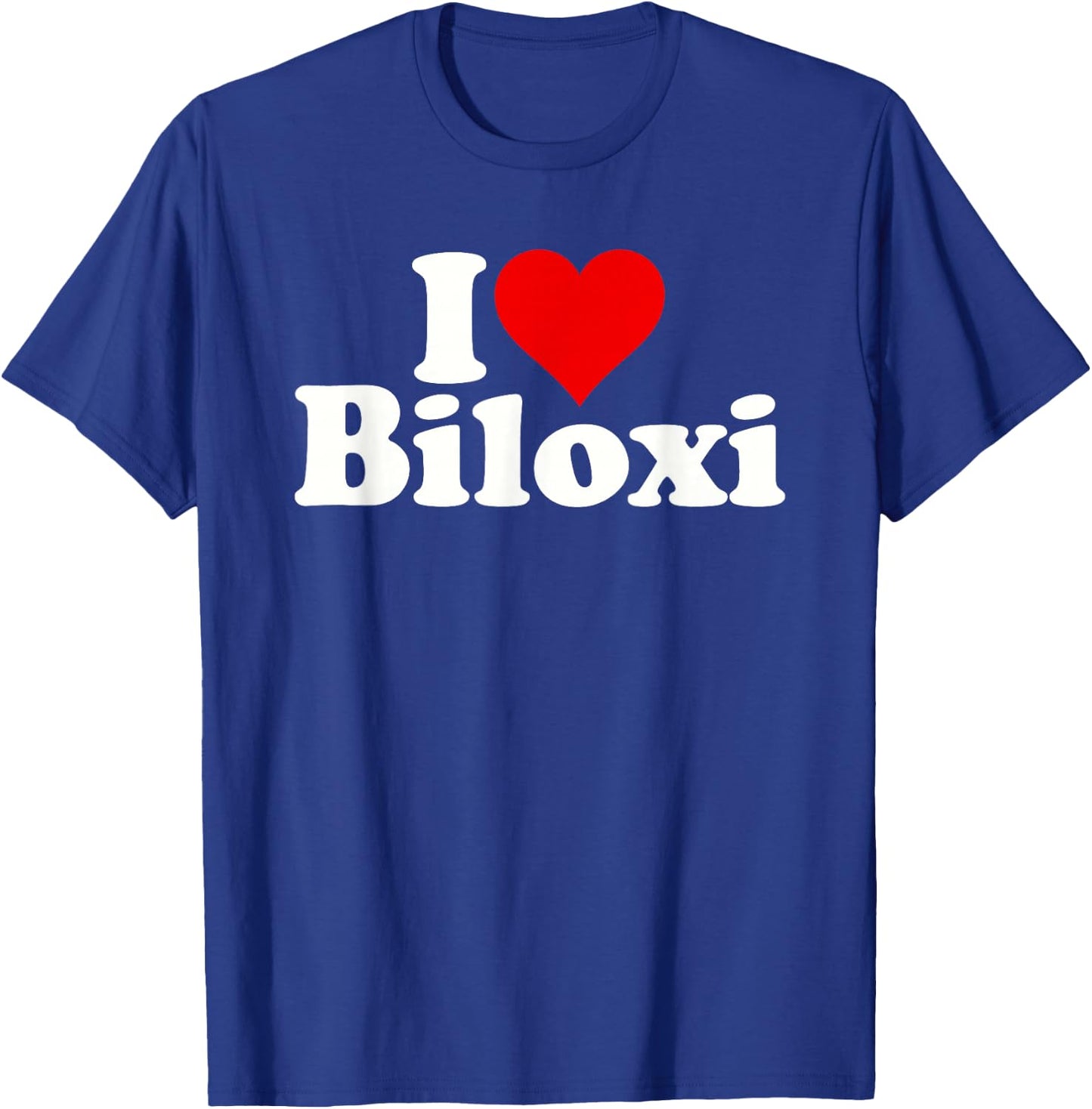 I Love Heart Biloxi Mississippi T-Shirt - T-Shirt | Royal