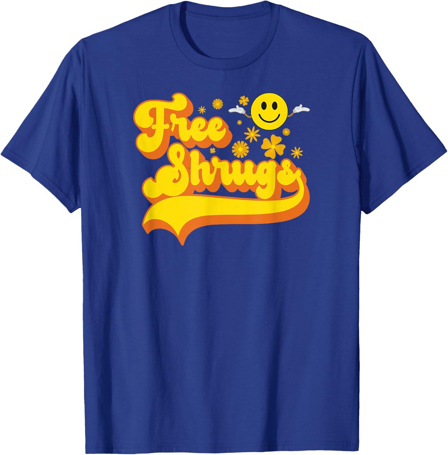 Free Shrugs - Funny Classic Parody T-Shirt - T-Shirt | Royal