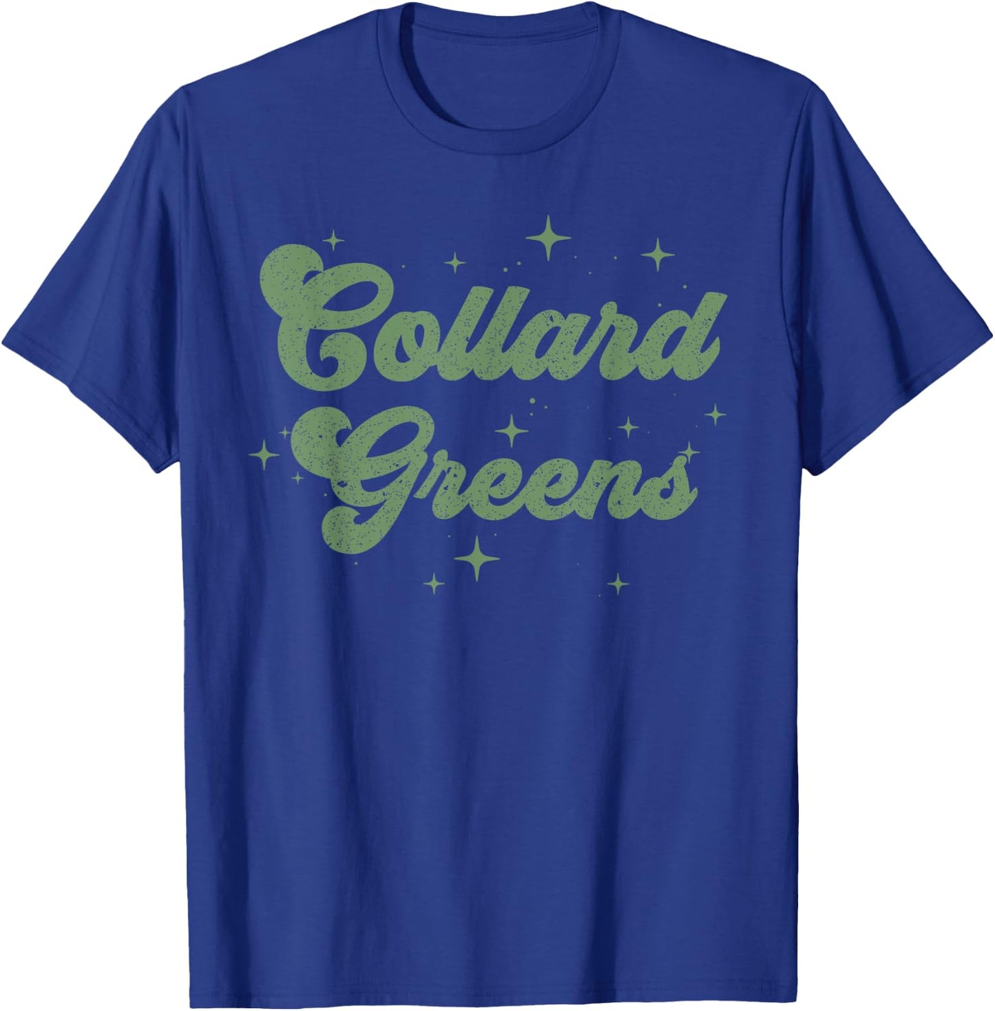 Collard Greens Retro Thanksgiving Food Nutrition Matching T-Shirt - T-Shirt | Royal
