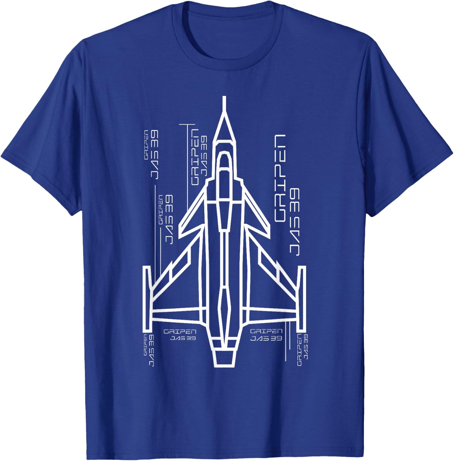 Gripen airplane Jas-39 Jet Fighter souvenir of Fighter jet T T-Shirt - T-Shirt | Royal