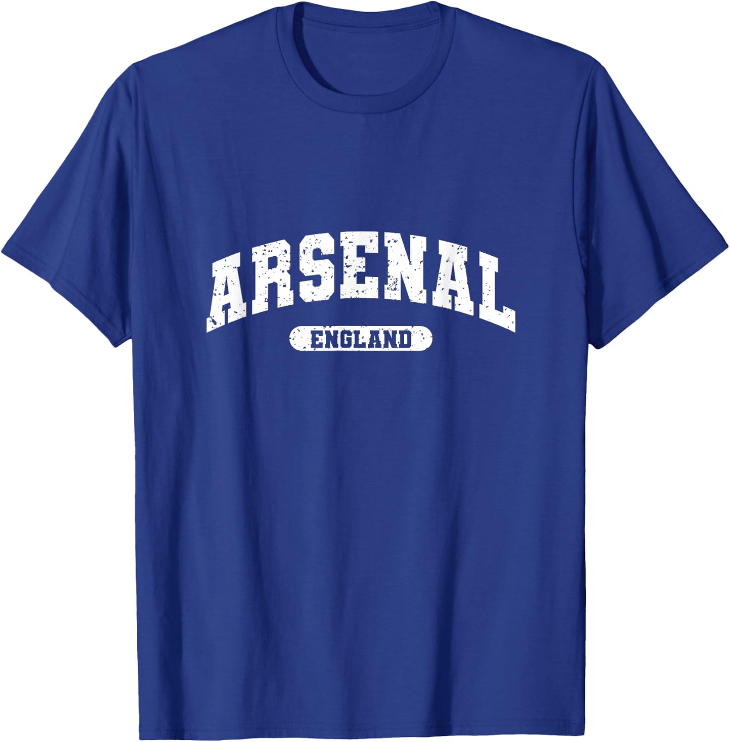 Retro Varsity Style Arsenal England T-Shirt - T-Shirt | Royal
