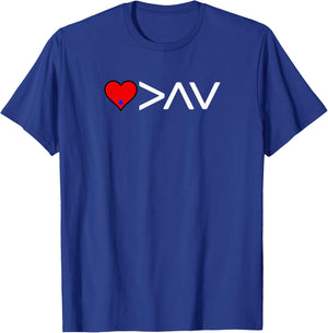 T1D Love is greater than the highs and lows of diabetes. T-Shirt - T-Shirt | Royal