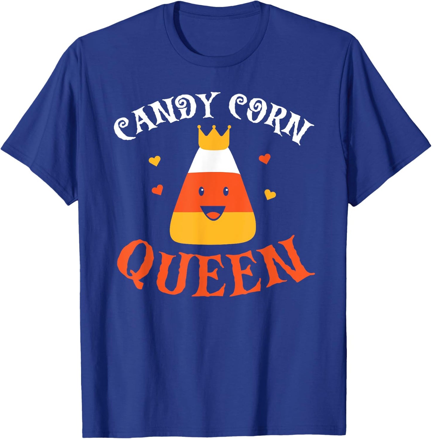 Candy Corn Queen Halloween Party Cute Costume Funny T-Shirt - T-Shirt | Royal