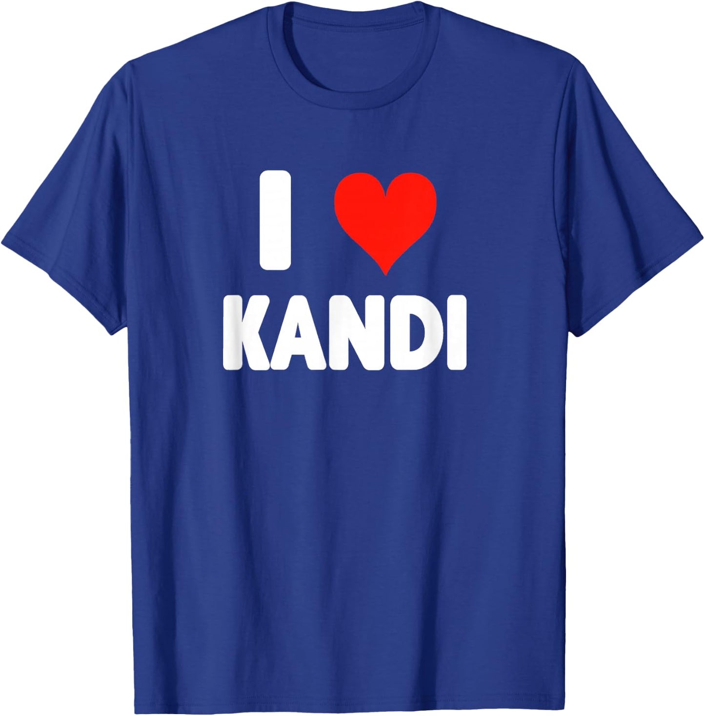 I Love Kandi - Heart T-Shirt - T-Shirt | Royal