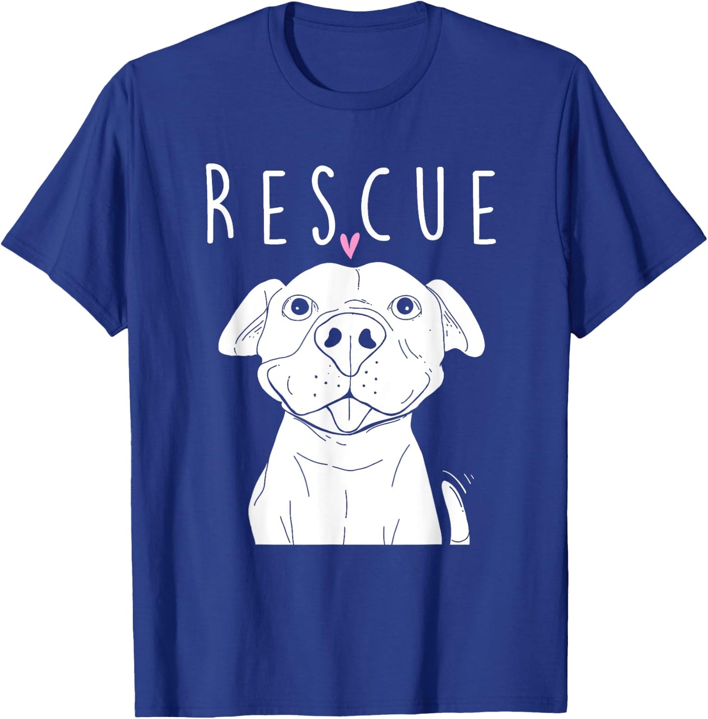 Rescue Pitbull Dog Trainer Breeder Pet Owner Canine Lover Women Kids T-Shirt - T-Shirt | Royal