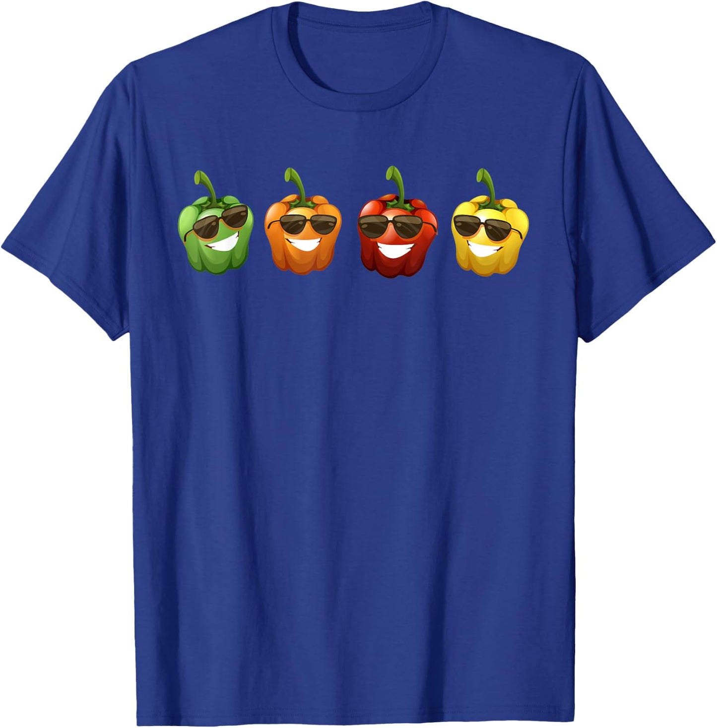 Team Of Bell Peppers Sunglusses Love Veggie Salad Costume T-Shirt - T-Shirt | Royal