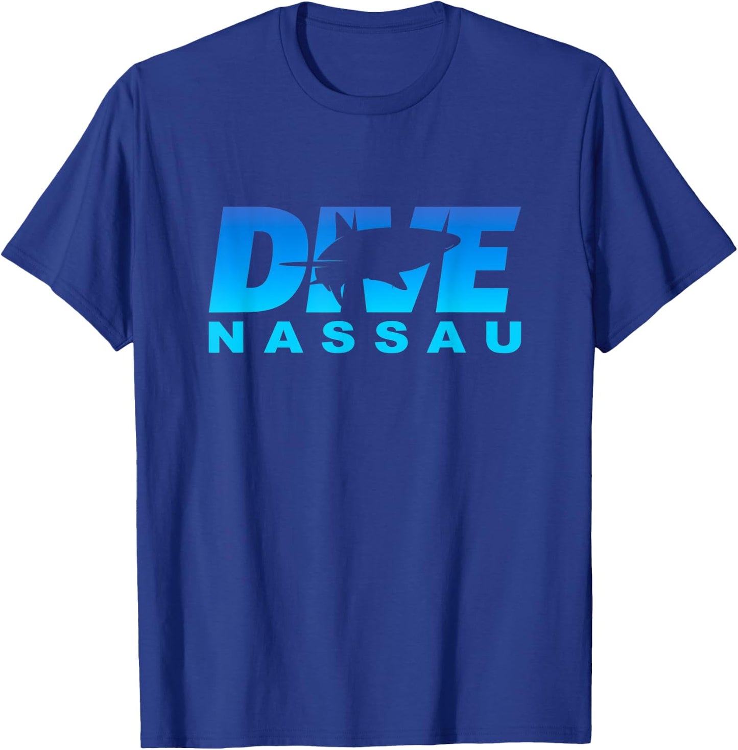 Dive Nassau with Shark, Scuba Diving at Nassau T-Shirt - T-Shirt | Royal