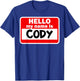 Cody Hello Hi My Name Is Name On Custom T-Shirt - T-Shirt | Royal
