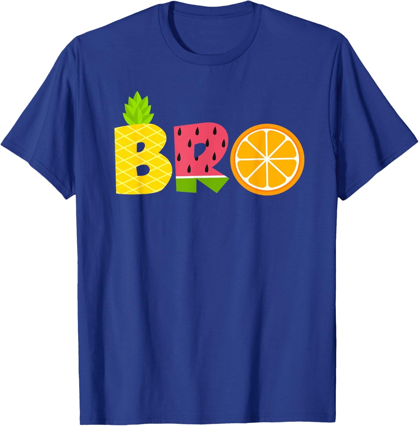Funny Brother Fruitarian Lover Summer Boys Fruit Slice T-Shirt - T-Shirt | Royal