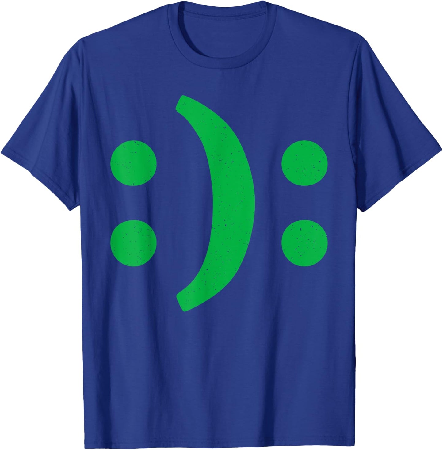 Minimal art Of Happy Sad Face For Bipolar Disorder Awareness T-Shirt - T-Shirt | Royal