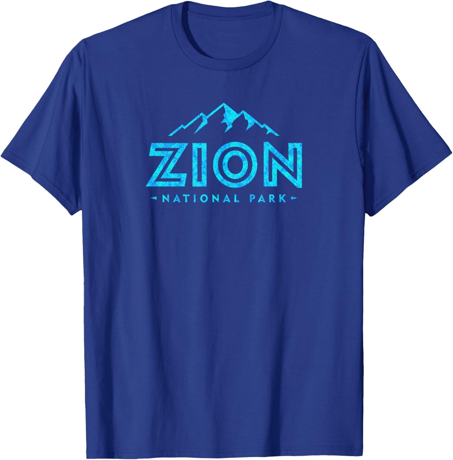 Retro Zion National Park Utah Mountain Women Men Souvenir T-Shirt - T-Shirt | Royal