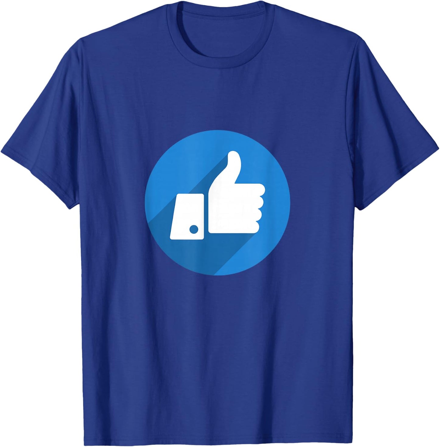 Thumbs Up Like Face Book Icon T-Shirt - T-Shirt | Royal