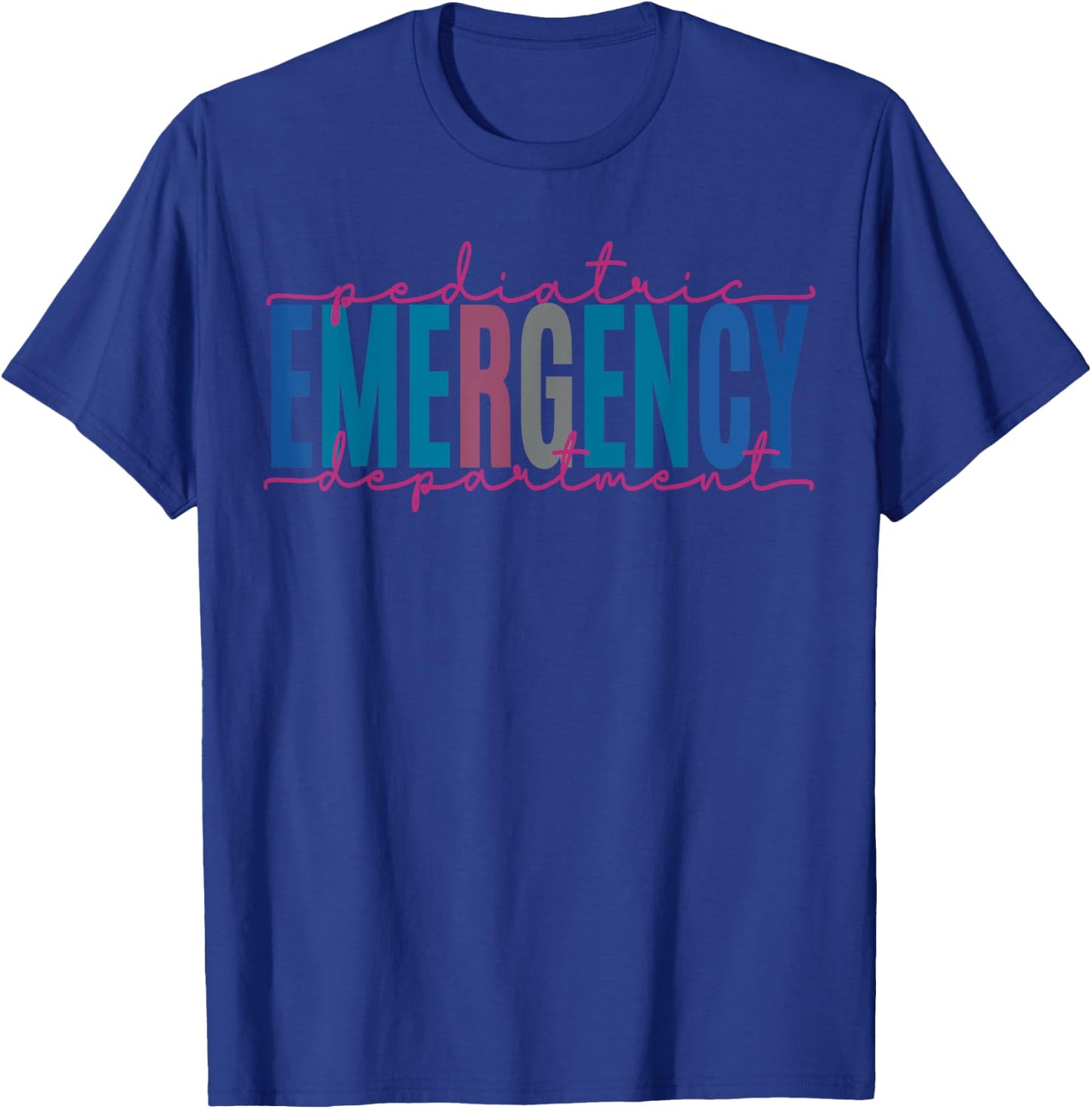 Pediatric Emergency Department Pediatric ER Nurse Medicine T-Shirt - T-Shirt | Royal