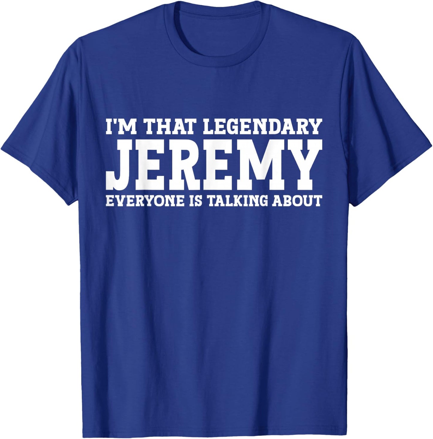 Jeremy Personal Name T-Shirt - T-Shirt | Royal