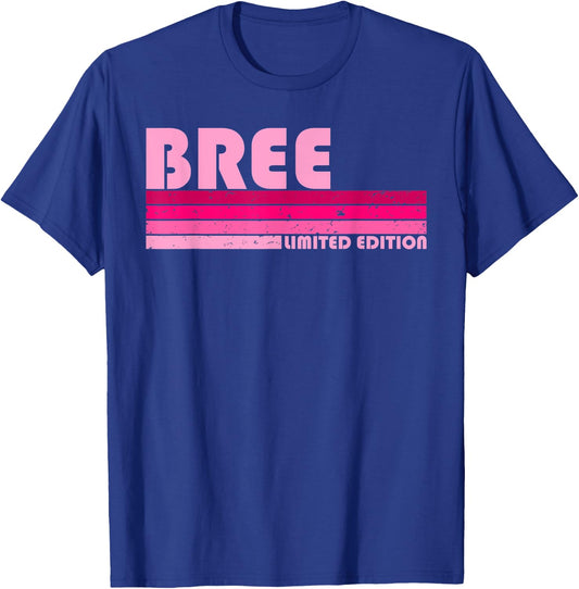 BREE Name Personalized Retro Vintage 80s 90s Birthday T-Shirt - T-Shirt | Royal