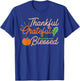 Thanksgiving Family Motif - Thankful Grateful Blessed T-Shirt - T-Shirt | Royal