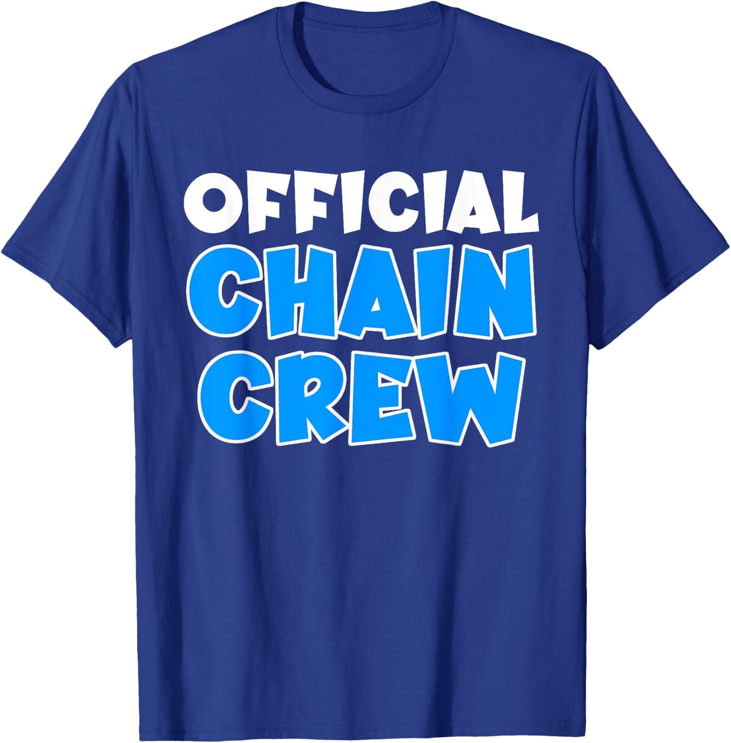 Official Chain Crew American Football Game T-Shirt - T-Shirt | Royal