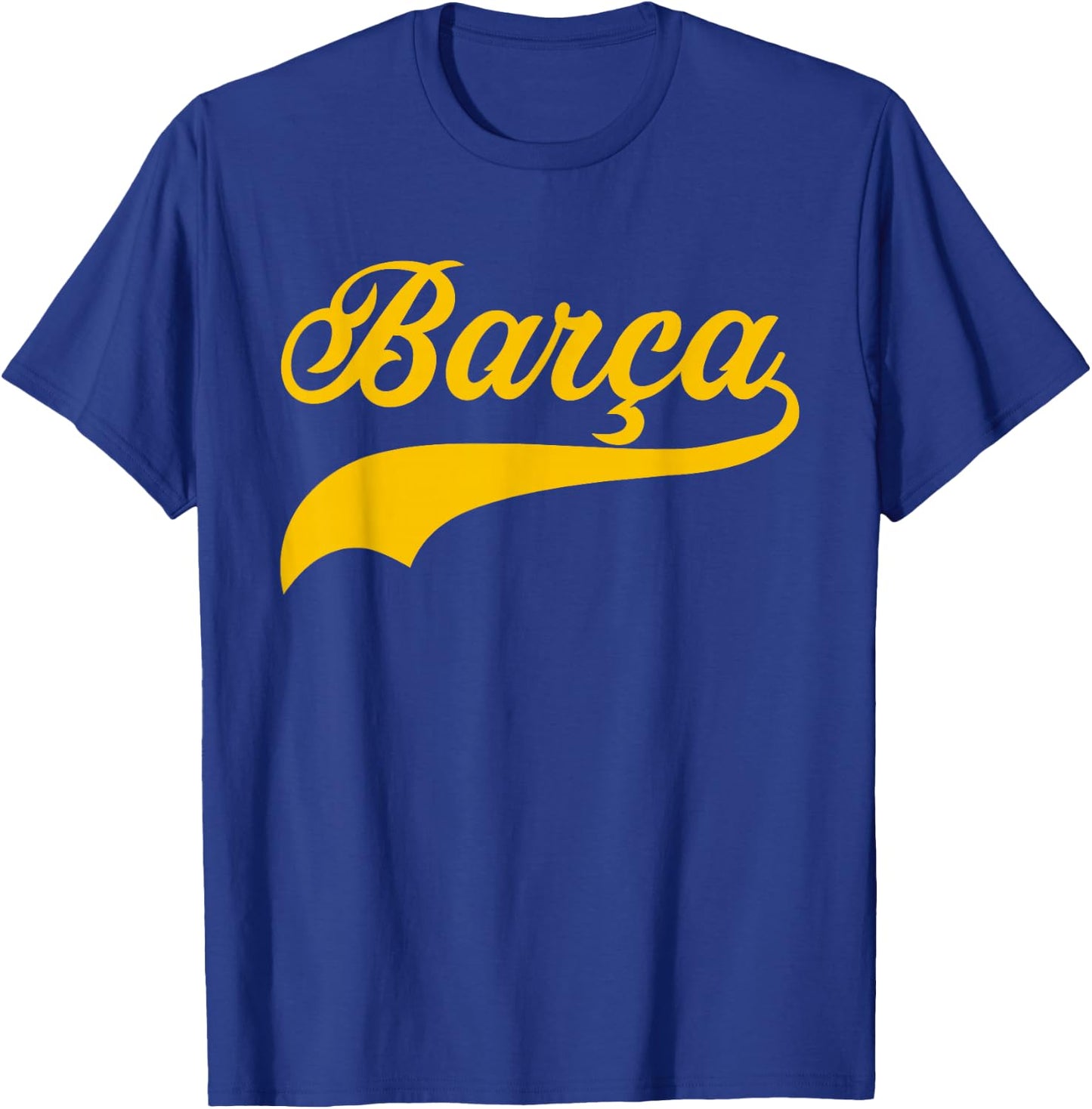 Barcelona Spain Barca Vintage Sports Style T-Shirt - T-Shirt | Royal