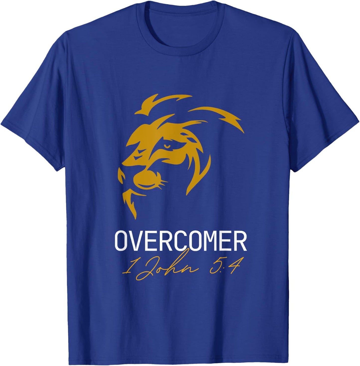 Christian Faith Overcomer Motivational T-Shirt - T-Shirt | Royal