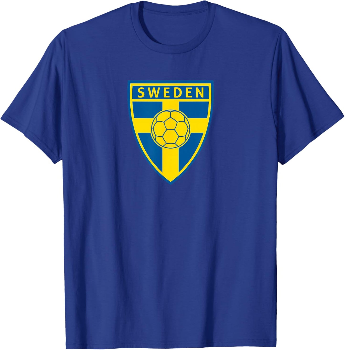 Sweden Flag Swedish Soccer Football Fan Team T-Shirt - T-Shirt | Royal