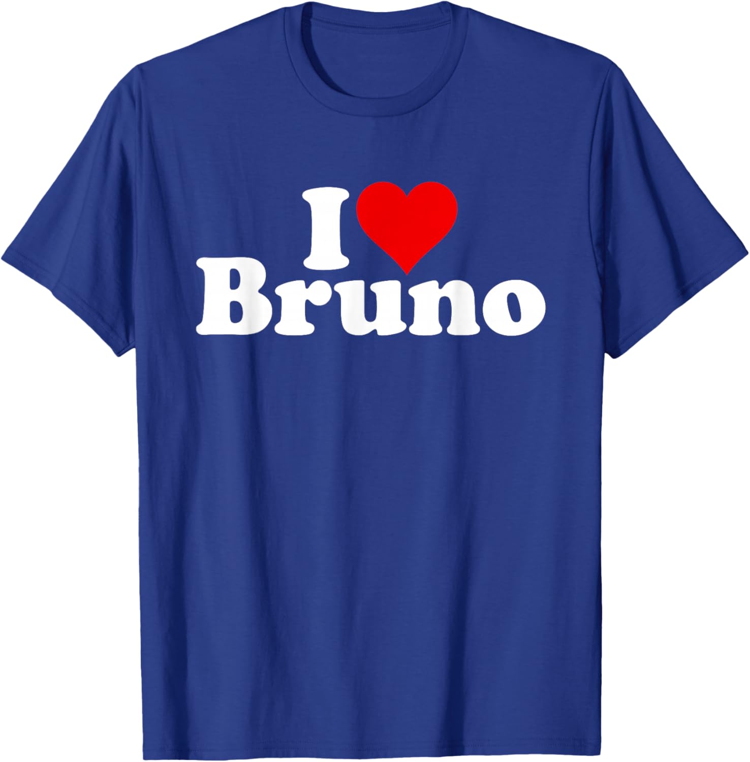 I Love Heart Bruno T-Shirt - T-Shirt | Royal