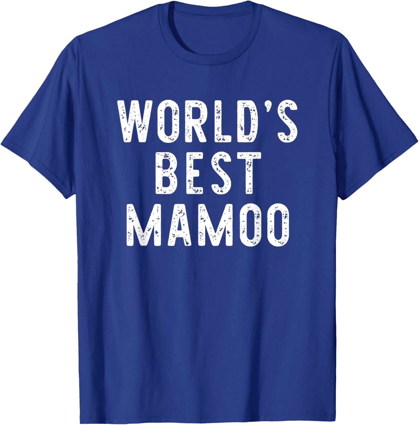 World's Best Mamoo Funny Family T-Shirt - T-Shirt | Royal