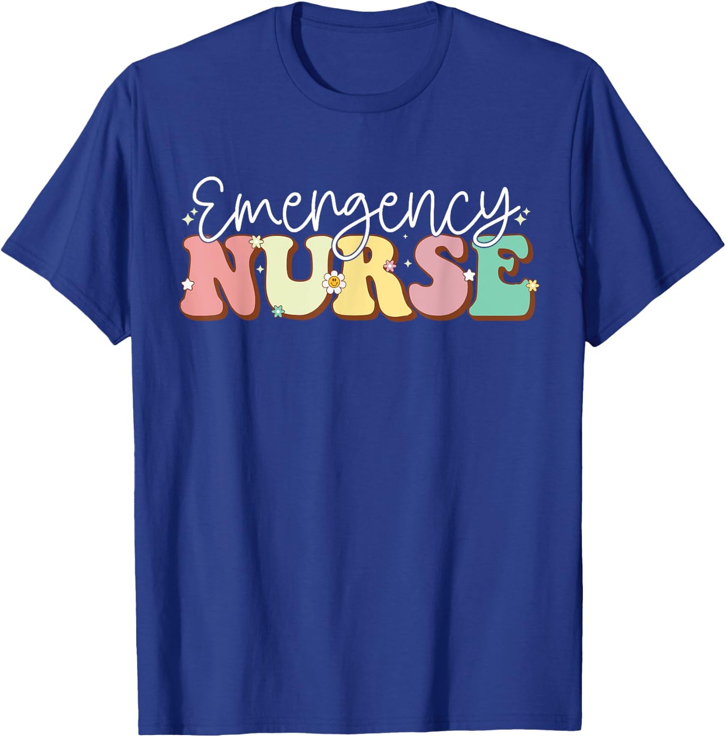 Groovy Er Nurse Emergency Room Nurse Nursing T-Shirt - T-Shirt | Royal