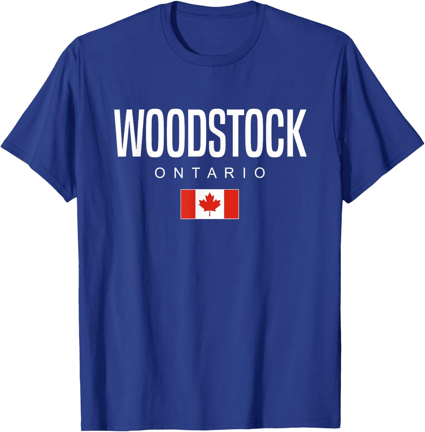 Woodstock Ontario Canada T-Shirt - T-Shirt | Royal