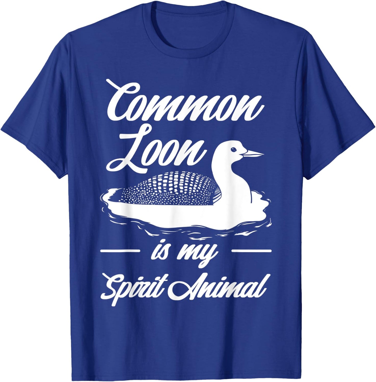 Common Loon Bird Ducks Funny Cute T-Shirt - T-Shirt | Royal