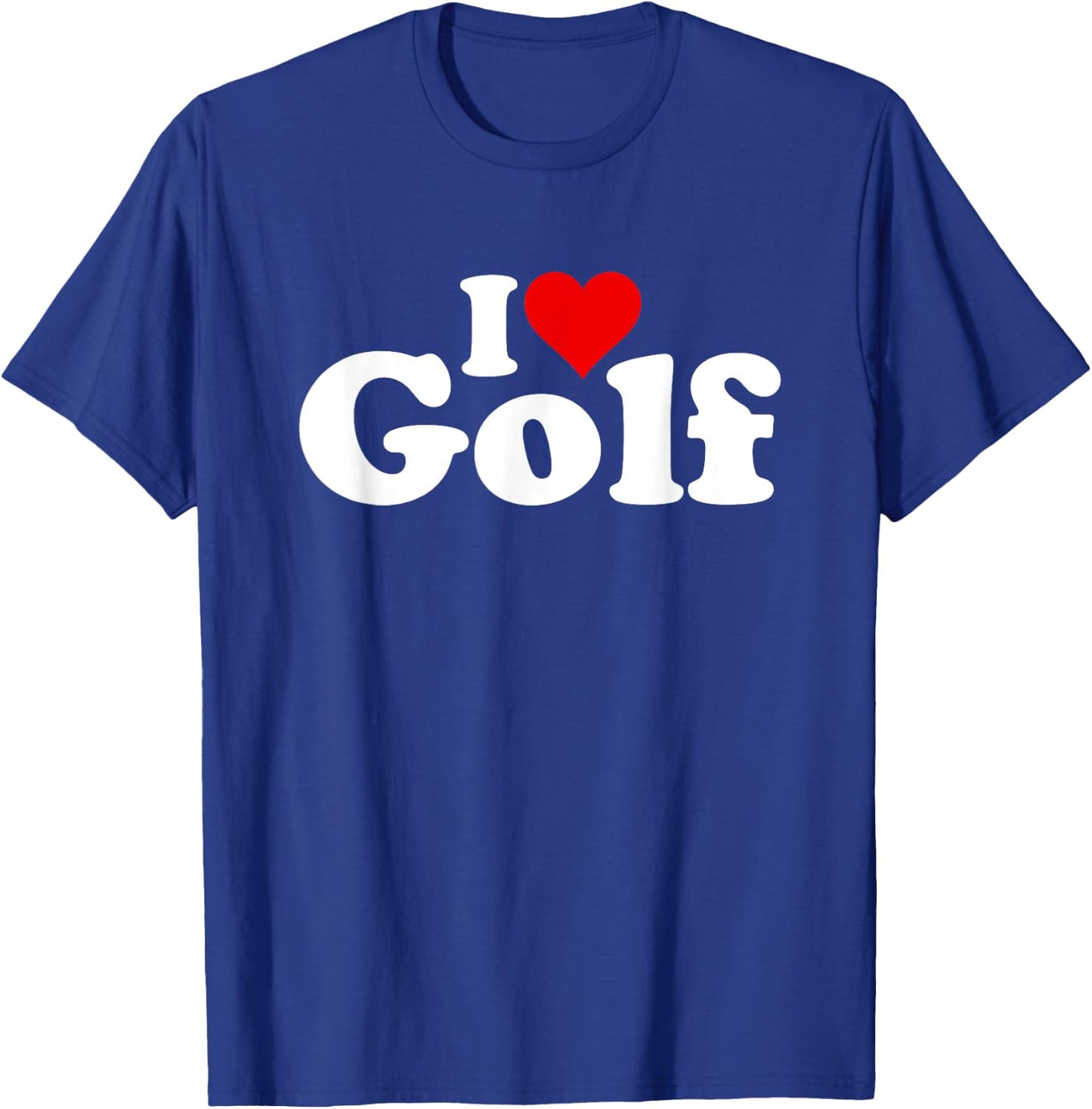 I Love Heart Golf T-Shirt - T-Shirt | Royal