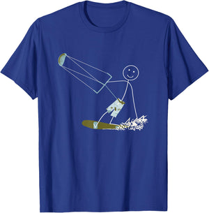 Funny Kiteboarding Design Boys Kitesurfing T-Shirt - T-Shirt | Royal