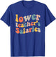 lower teacher Salaries Funny Teacher Retro vintage Women T-Shirt - T-Shirt | Royal
