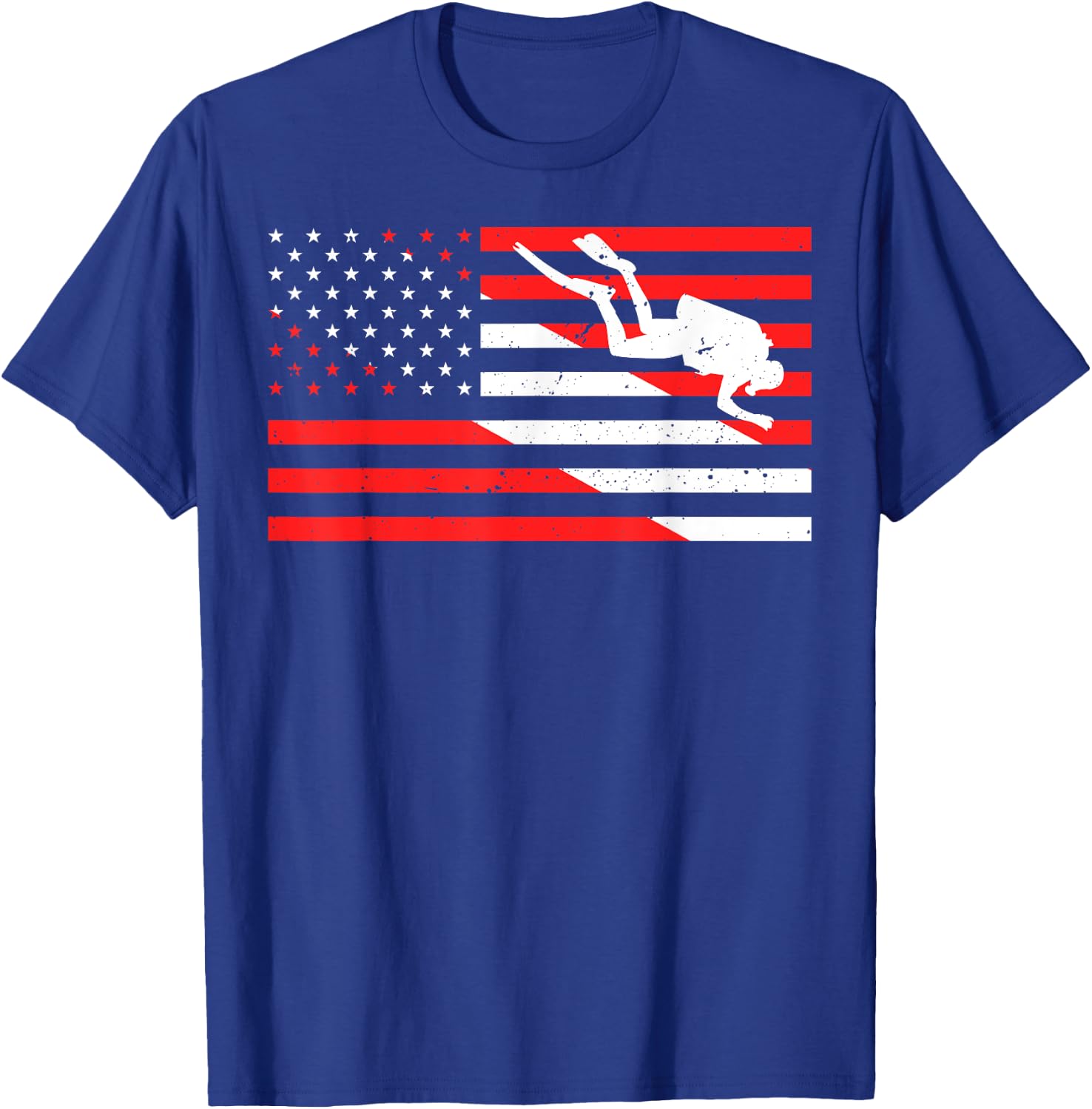 Funny Scuba Diving Design Scuba Dive Flag Professional Diver T-Shirt - T-Shirt | Royal