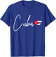 Cuba Heart Pride Cuban Flag T-Shirt - T-Shirt | Royal