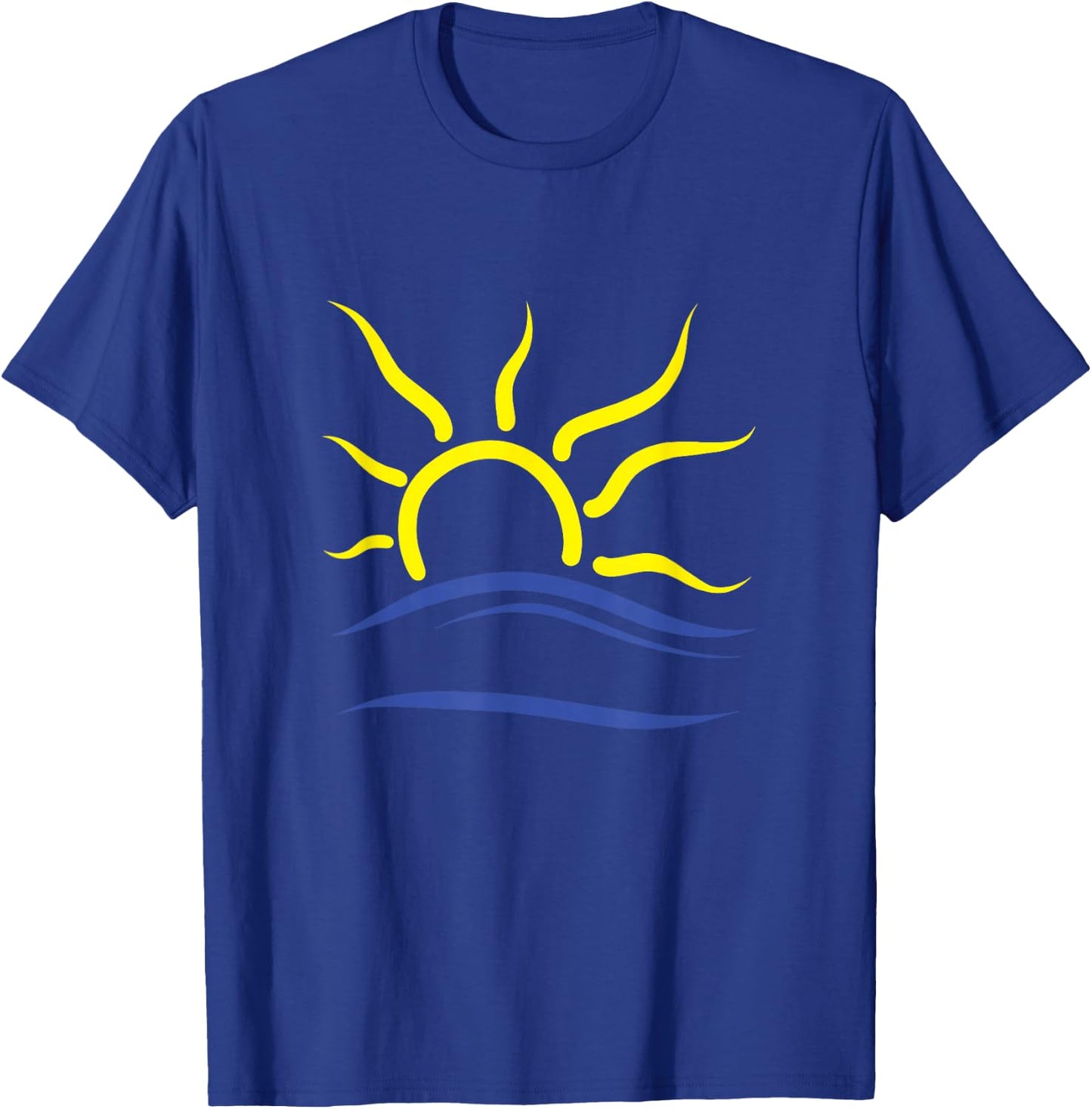 Naturist Symbol and Nudist Pendant Design T-Shirt - T-Shirt | Royal