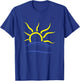 Naturist Symbol and Nudist Pendant Design T-Shirt - T-Shirt | Royal