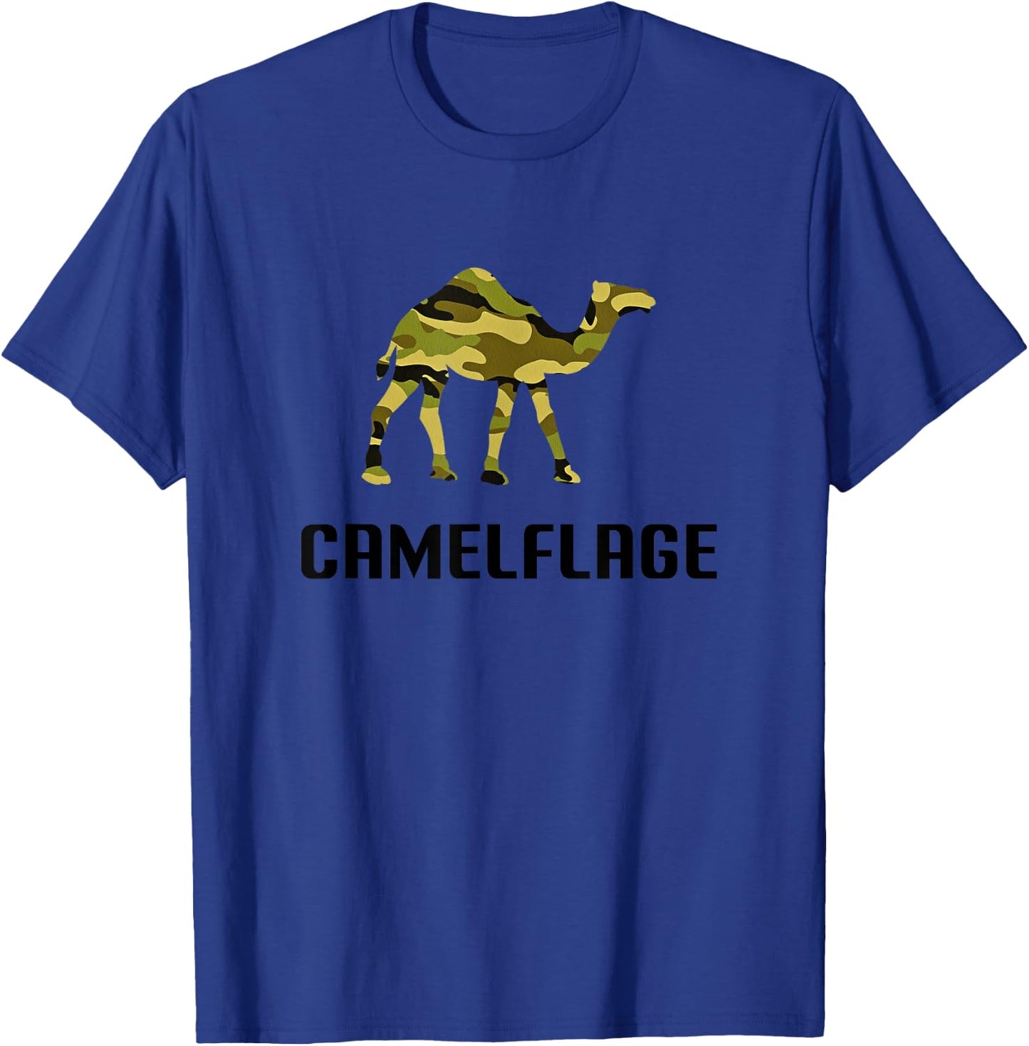 Camelflage Shirt Funny Camel Camo Camouflage Army T-Shirt - T-Shirt | Royal