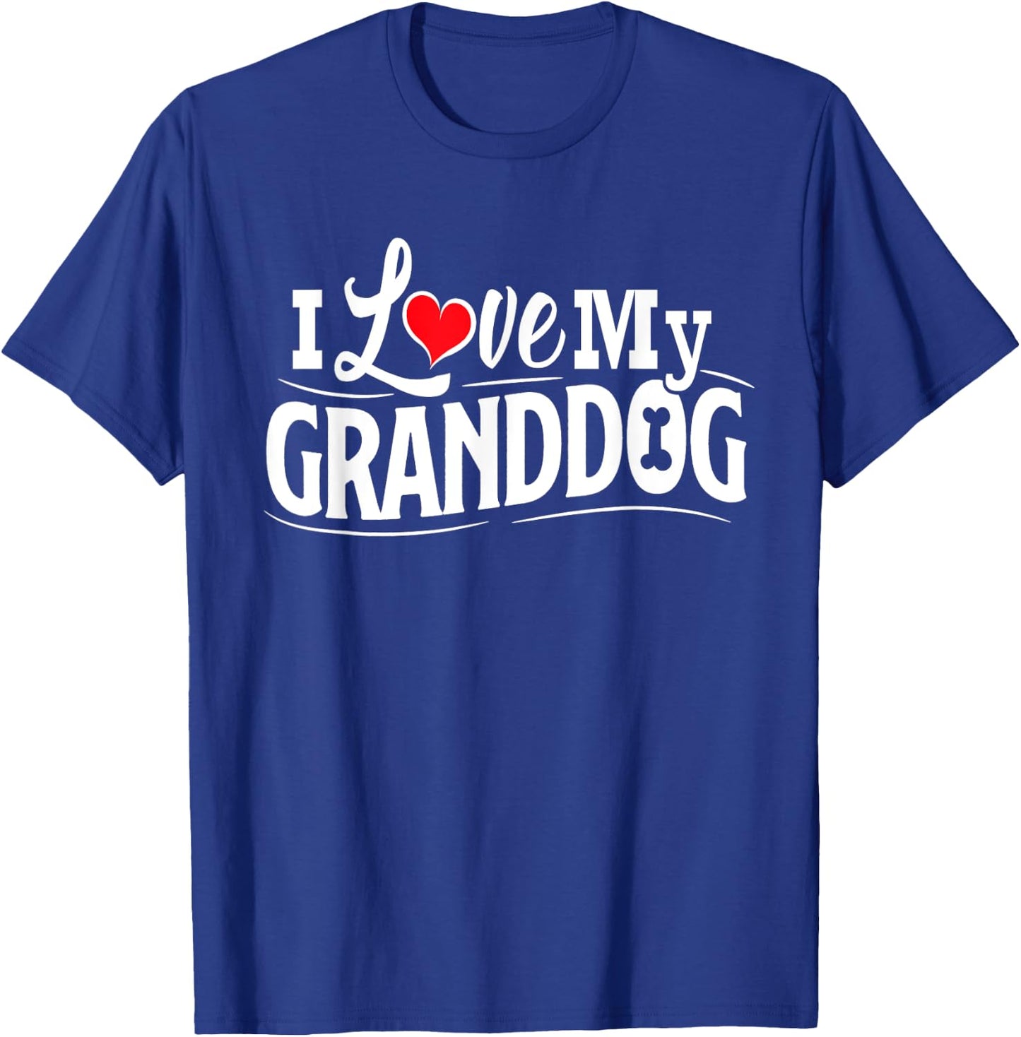 Granddog Presents I Love My Granddog Granddog Shirt Grandog T-Shirt - T-Shirt | Royal