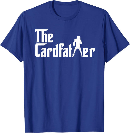The Cardfather Funny Football Card Collector - -Adults/Kids - Black - Small - Short Sleeve - - Modern - Fun - Football - Baseball T-Shirt - T-Shirt | Royal