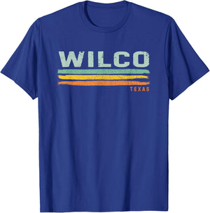 Vintage Stripes Wilco TX T-Shirt - T-Shirt | Royal