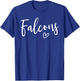 Falcons High School Falcons Sports Team Women's Falcons T-Shirt - T-Shirt | Royal