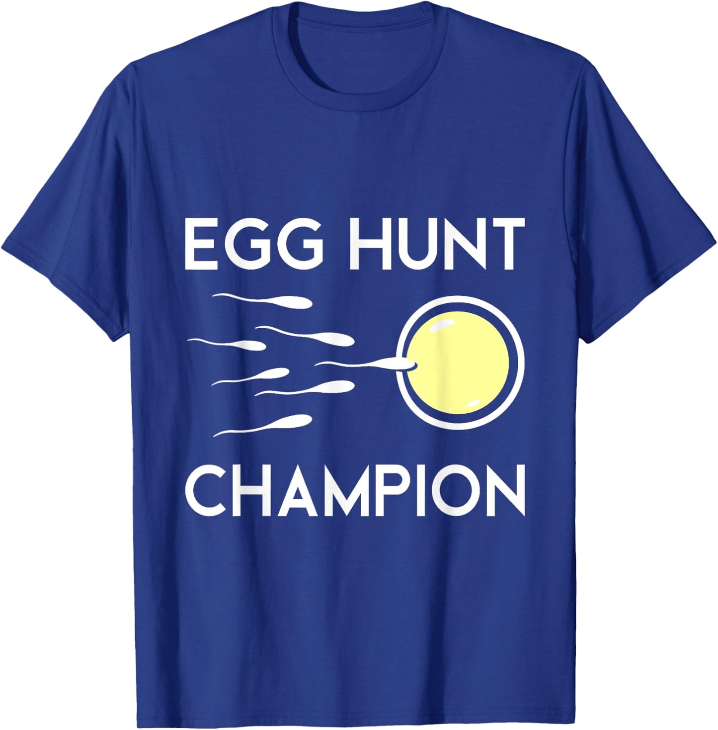 Egg Hunt Champion Funny Dad Easter Pregnancy Announcement T-Shirt - T-Shirt | Royal